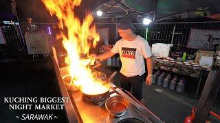 Kuching Biggest Night Market - Metrocity Kuching Pasar Malam | Malaysia Street Food | Sarawak Food