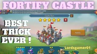 How to Fortify Castle Skin  Best Ever Trick in Lords Mobile | With Just 1 Star Scroll Only 