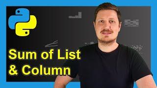 Calculate Sum in Python (Examples) | NumPy & pandas | List Object, One Particular Column & by Group