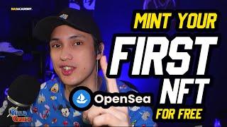 HOW TO MINT YOUR FIRST NFT FOR FREE! Metamask and Opensea guide!