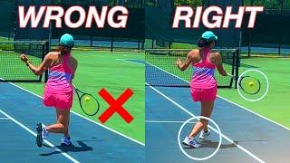 How to Improve Running Forehands and Avoid Common Mistakes | Tennis Lesson with Karla