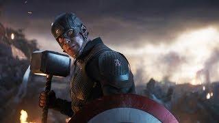 Капитан Америка Поднимает Молот Тора. Мстители Против Таноса | Мстители: Финал (2019)