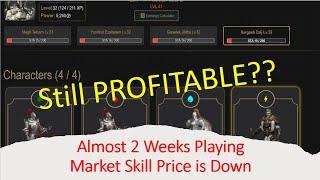 P2E - CryptoBlades - Skill Market Price is Down - Still Profitable? How much we earn nearing 2 weeks