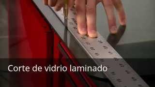 Corte de vidrio laminado