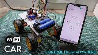 How to make a Wi-Fi car using NodeMCU esp8266 (detailed video) | Electronics with Adwait