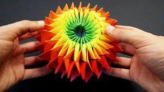 Origami: How to make an origami a magic star fireworks kaleidoscope - 万華鏡 - 折り紙 万華鏡