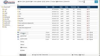 CWP - User Panel:  New File Manager v2