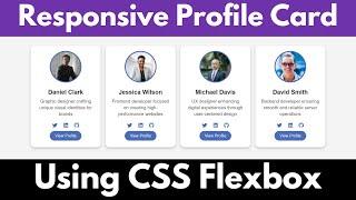 How To Make User Profile Card Using HTML And CSS | HTML and CSS Tutorial for beginners