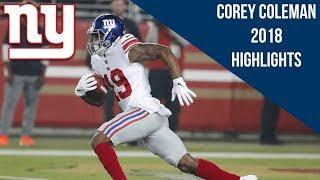 Corey Coleman 2018 Giants Highlights