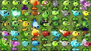 Pvz 2 Challenge - All PEA Plants Level 1 vs Team MODERN & FUTURE Zombie - Who Will Win?