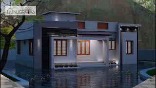 1000 sqft Kerala Modern House Plan | Low Cost House Design | Contemporary House | Haneed Anugrahas