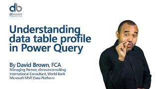 Understanding data table profile in Power Query