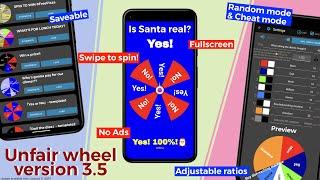 【Android】How to use "Unfair Wheel - Spin the Wheel" app｜Manipulable Decision maker