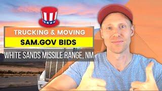 SAM.gov Trucking and Moving Bid Review for Government Contractor Small Businesses | GovKidMethod