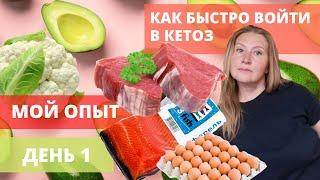 КАК БЫСТРО ВОЙТИ В КЕТОЗ: ДЕНЬ 1