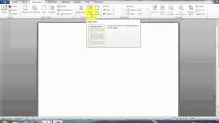 How to Change Page Background Color in Microsoft Word 2010 Document File