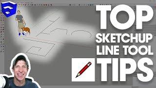 Top Line Tool Tips in SketchUp - BEGINNERS WATCH THIS VIDEO!