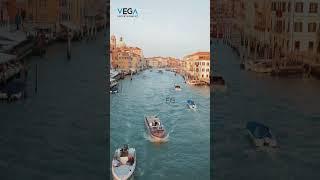 Motor Boats with tourists at venice city #boat #boating #tourism #river #boatinglife #shorts