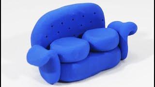Cómo hacer un sofá o sillón de plastilina fácil paso a paso - Maqueta de la casa 1