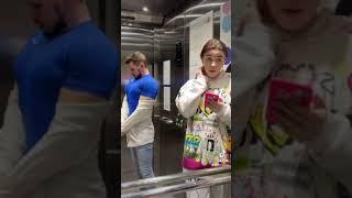 VIRAL SHMEKSSS Elevator Prank #shorts video Part  2 БОЛЬШЕ ЧЕМ У ДЕВУШКИПРАНКПИКАП