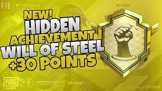 New Hidden Achievement Will Of Steel |Trick to Complete Will Of Steel Hide Achievement | PUBGM