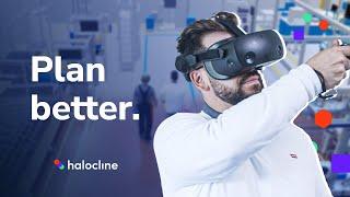 Production planning in virtual reality - Halocline: Plan better