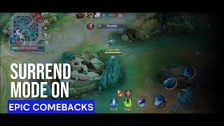 Epic Comeback Gameplay | EDM 1820 | Surrender mode but win | Mobile Legends