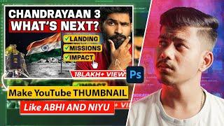 How To Make Thumbnails Like @AbhiandNiyu In Photoshop | EP-01 | Bijoy Dey