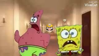 The Wario apparition shows spongebob and Patrick F U N