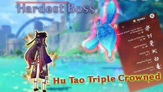 I Defeated The Hardest Boss With My Triple Crowned Hu Tao