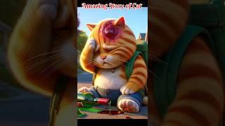 Amazing Story of Cat #shorts #trending#cartoon#youtubeshorts#ai #cat#vairal#vairalshort#@AiCat7