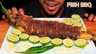 ASMR BIG FISH BARBEQUE EATING SHOW WITH LEMON | Faysal Spicy ASMR