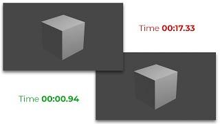 Reduce Render Time (Cycles) | Blender 2.82