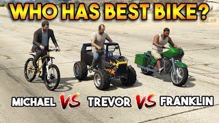 GTA 5 ONLINE : MAIN CHARACTER BIKES (FRANKLIN VS MICHAEL VS TREVOR)