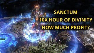 10x Hour of Divinity Sanctum - How much profit is it? - [ Path of Exile Necropolis 3.24 ]