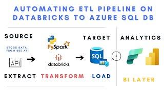 Automating Stock Data ETL pipeline using Python API on Databricks to Azure Sql Database