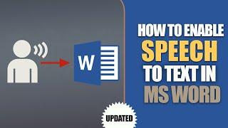 How to enable voice typing in Microsoft word | Enable Dictation in Word