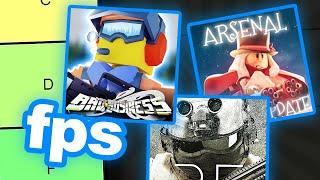 the ULTIMATE ROBLOX FPS game tier list..