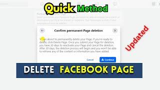 How To Delete Facebook Page 2024