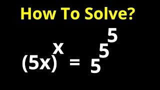 A Nice Math Olympiad Exponrntial Equation X=?