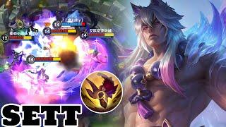 Wild Rift Sett - Top 8 Sett Spirit Blossom Skin Gameplay Rank Grandmaster