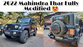 Thar 2022 Modification |Thar Modified  |Overland Bumper Installed fully Modified  #thar #tharlover