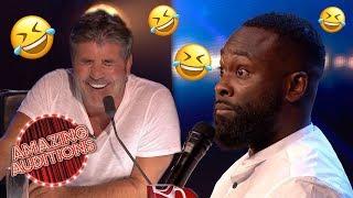 FUNNIEST Comedy Auditions That WON The GOLDEN BUZZER | Amazing Auditions