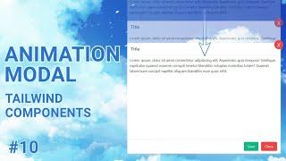 Animation Modal - Tailwind Component #9