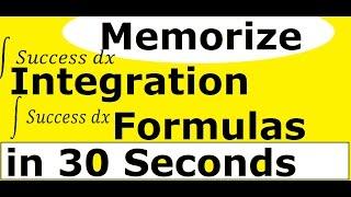 Integration Shortcut for Formulas ! [ IIT JEE Maths Tricks ] in Hindi