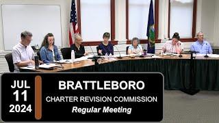 Brattleboro Charter Revision Commission Mtg 7/11/24