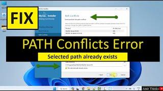 Fix: MySQL selected path already exists ERROR | Some products has path conflicts | Amit Thinks