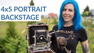 Shooting a 4x5 Large Format Portrait