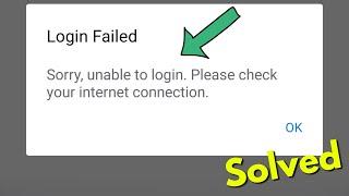 Fix facebook login failed sorry unable to login please check your internet connection