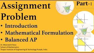 Assignment Problem (Part-1) Introduction/Formulation/Balanced/Unbalanced AP